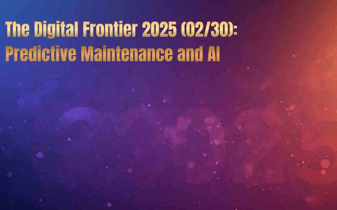 AI predictive maintenance system dashboard showing machine health analytics and failure forecasts in a smart factory