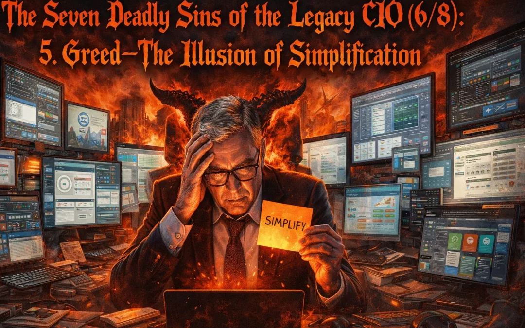 The Seven Deadly Sins of the Legacy CIO (6/8): 5. Greed—The Illusion of Simplification