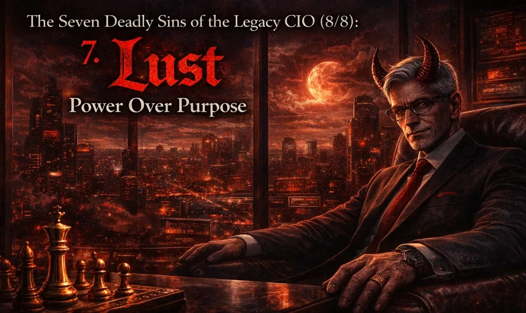 The Seven Deadly Sins of the Legacy CIO (8/8): 7. Lust—Power Over Purpose