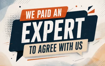We Paid an Expert to Agree With Us